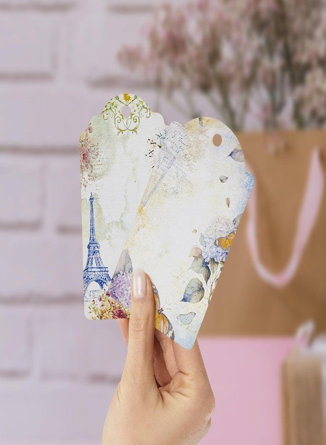 Summer-Ray.com Summer-Ray 48pcs in 4 Designs Elegant Vintage Floral Gift Tags for for All Occasions - Image 5